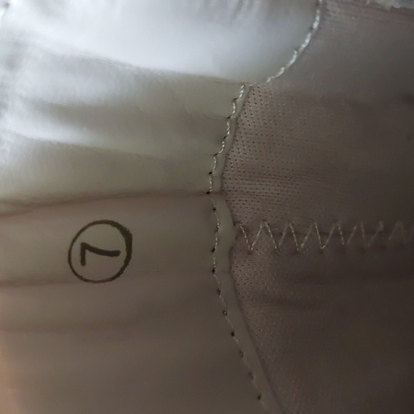 PLT Beige Patent High Block Heel Chelsea Boots Sz 7 - Picture 11 of 16